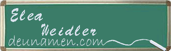 Elea Weidler Visitenkarte